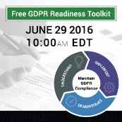 GDPR COMPLIANCE USING NYMITY’S FREE GDPR READINESS TOOLKIT