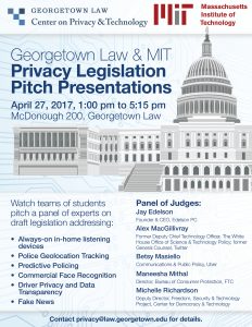 MIT and Georgetown Law Privacy Legislation Pitches @ Washington, DC | Washington | District of Columbia | United States